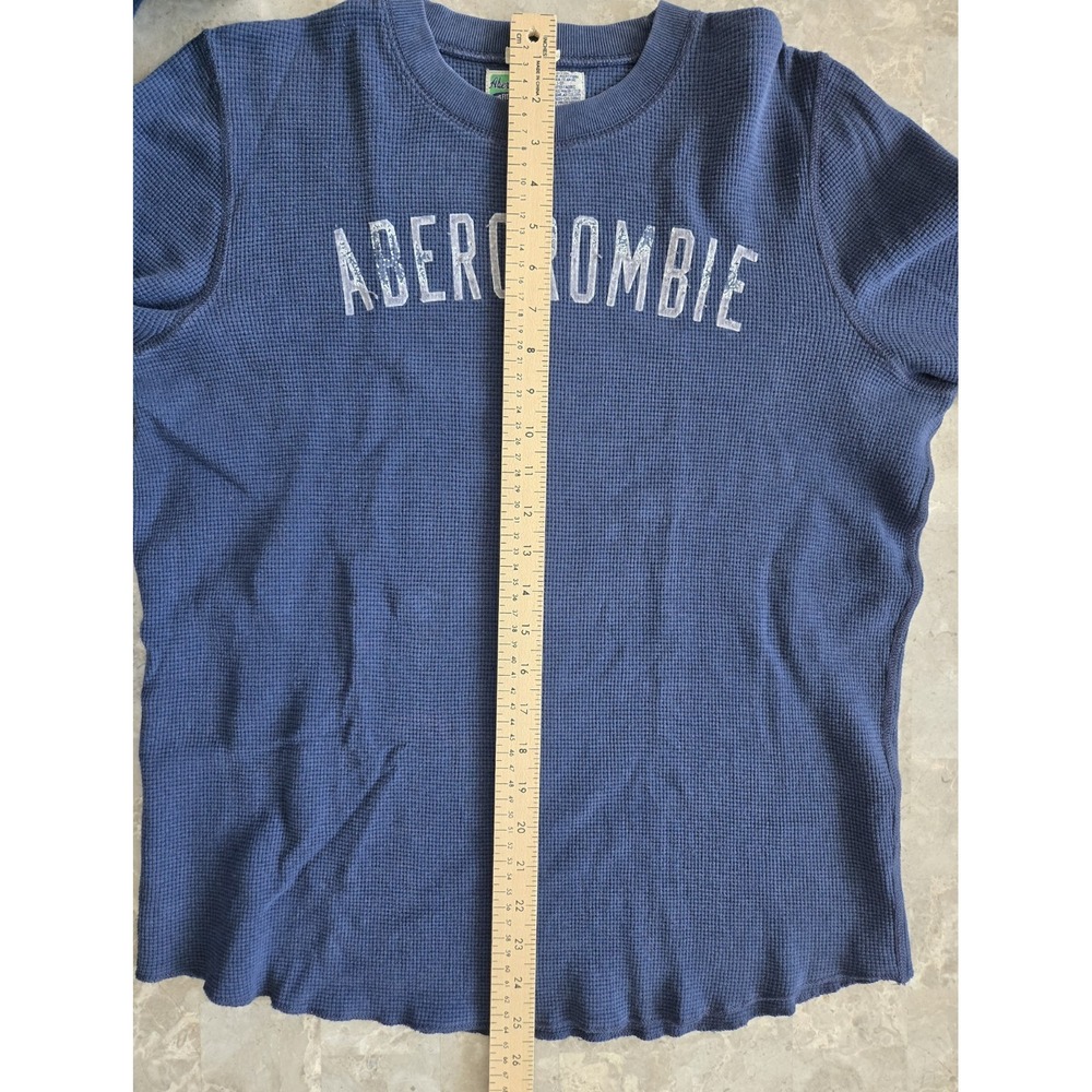VTG Abercrombie & Fitch 90's/Y2K Distressed Thermal Muscle Shirt Large USA - Picture 6 of 9